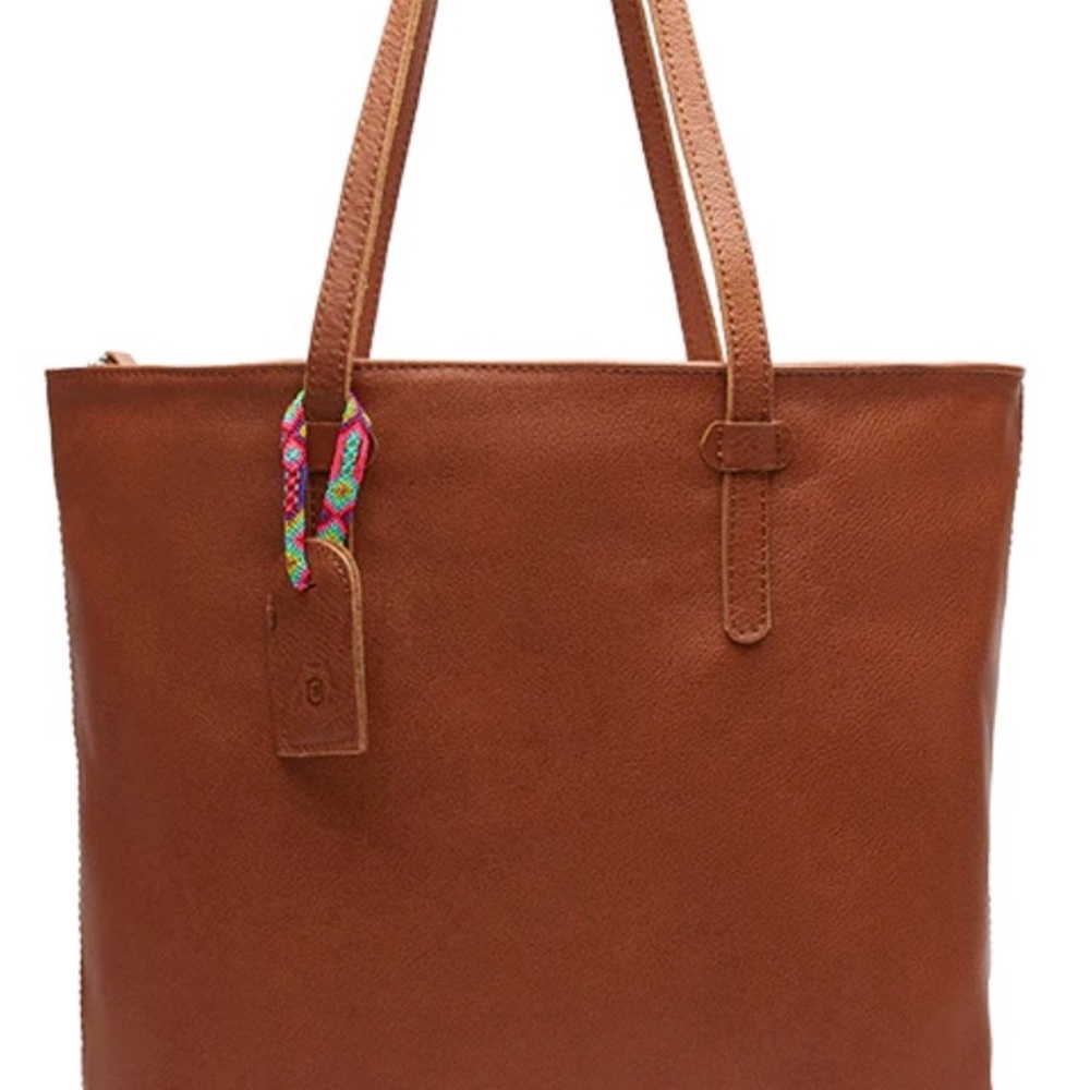Consuela Brandy Market Tote Gently Used - Picture 2 of 10